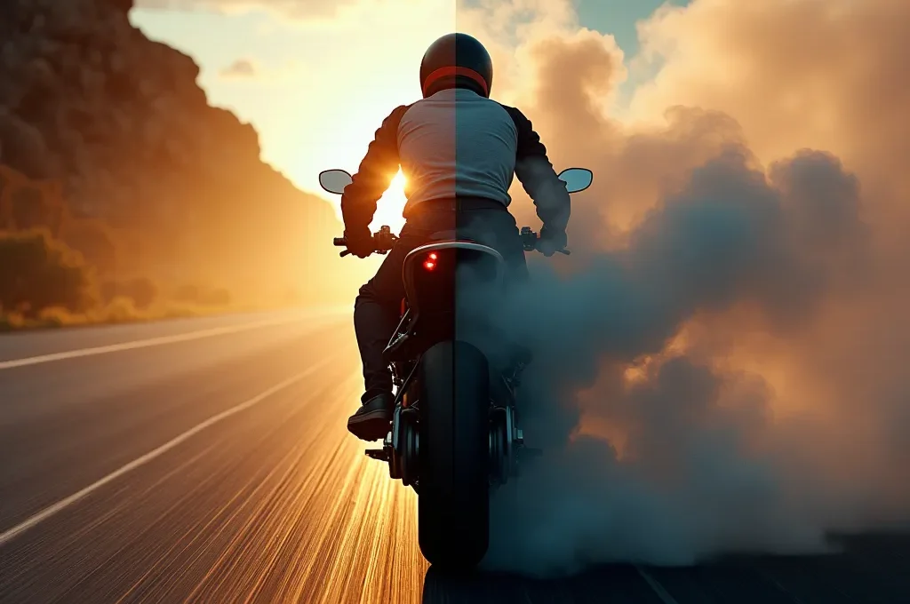 Metáfora visual del par motor comparando una 1000cc con la fuerza de un toro