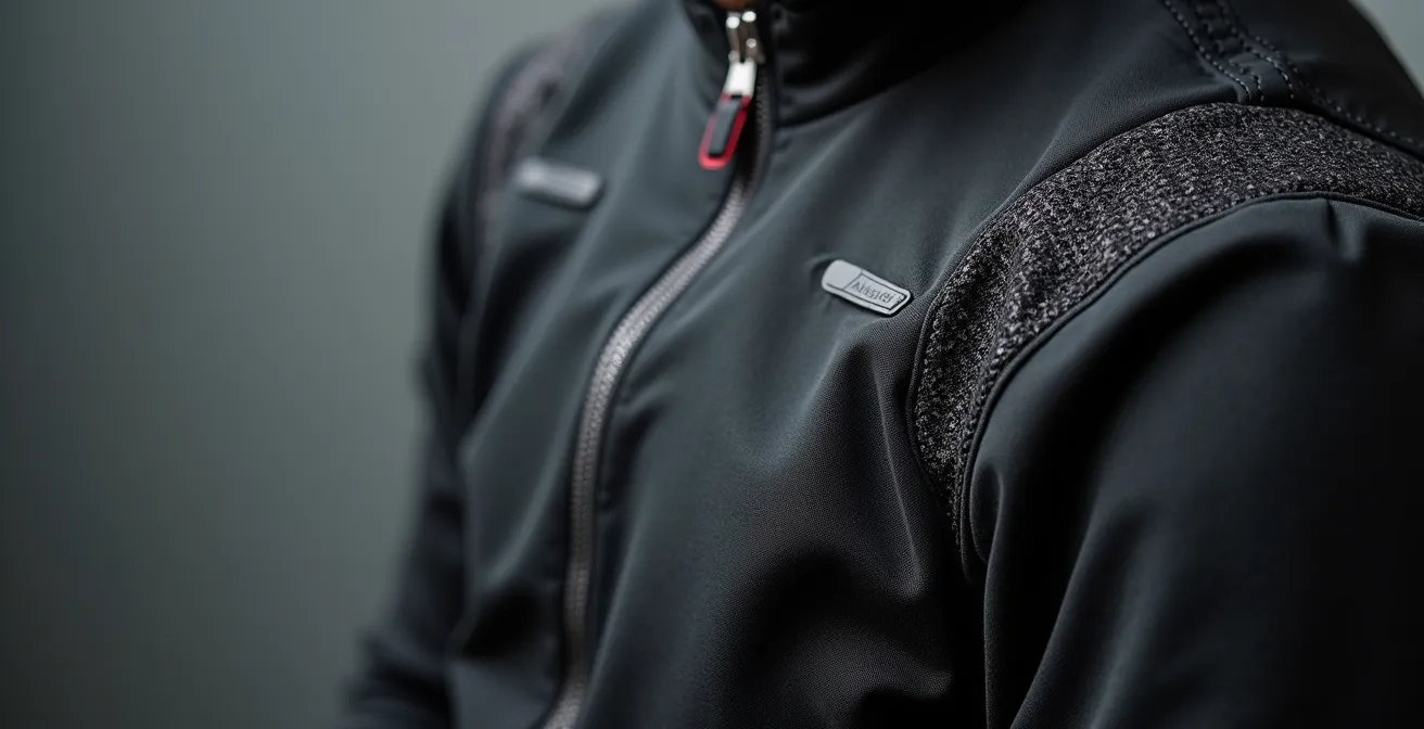 Equipamiento de moto tipo commuter con prendas técnicas que parecen ropa de calle